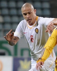 Radja Nainggolan con la maglia della nazionale belga - fonte Wikipedia