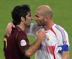 Zidane insieme a Figo, ai mondiali 2006 - fonte flickr.com
