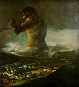 La nazionale tedesca vista dagli argentini (Il colosso di Goya o di Julia - fonte arteworld.it)